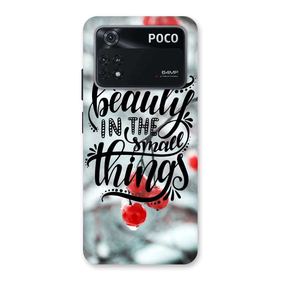 Beauty in Small Things Back Case for Poco M4 Pro 4G