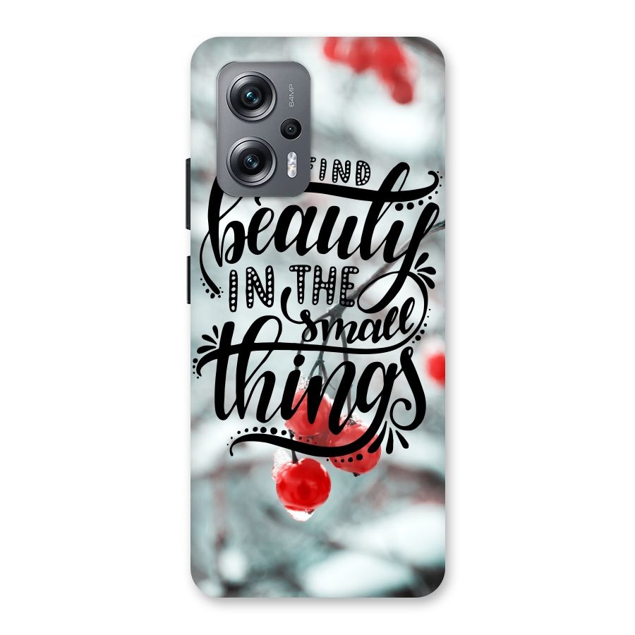 Beauty in Small Things Back Case for Redmi K50i