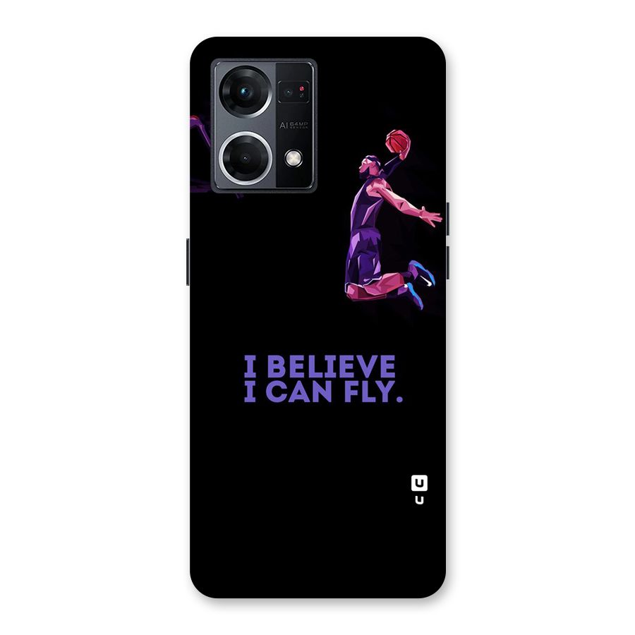 Believe And Fly Glass Back Case for Oppo F21 Pro 5G