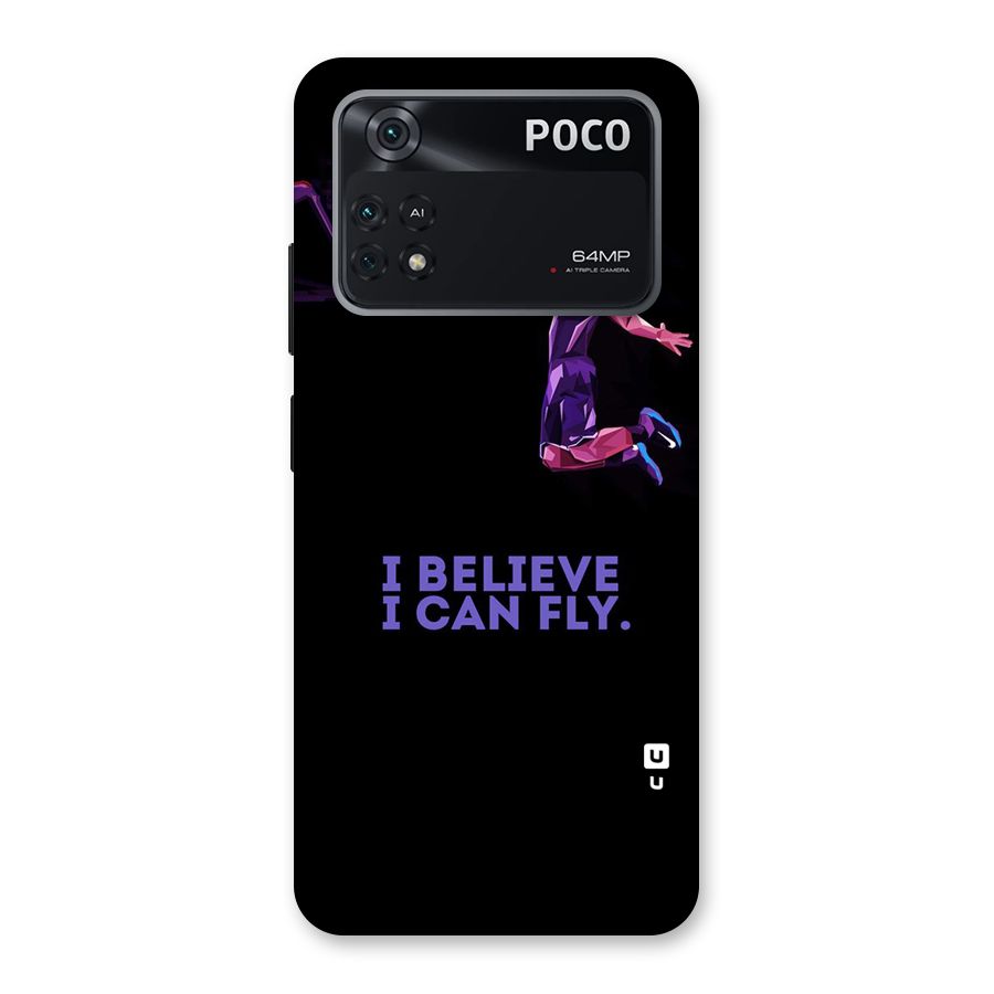 Believe And Fly Back Case for Poco M4 Pro 4G