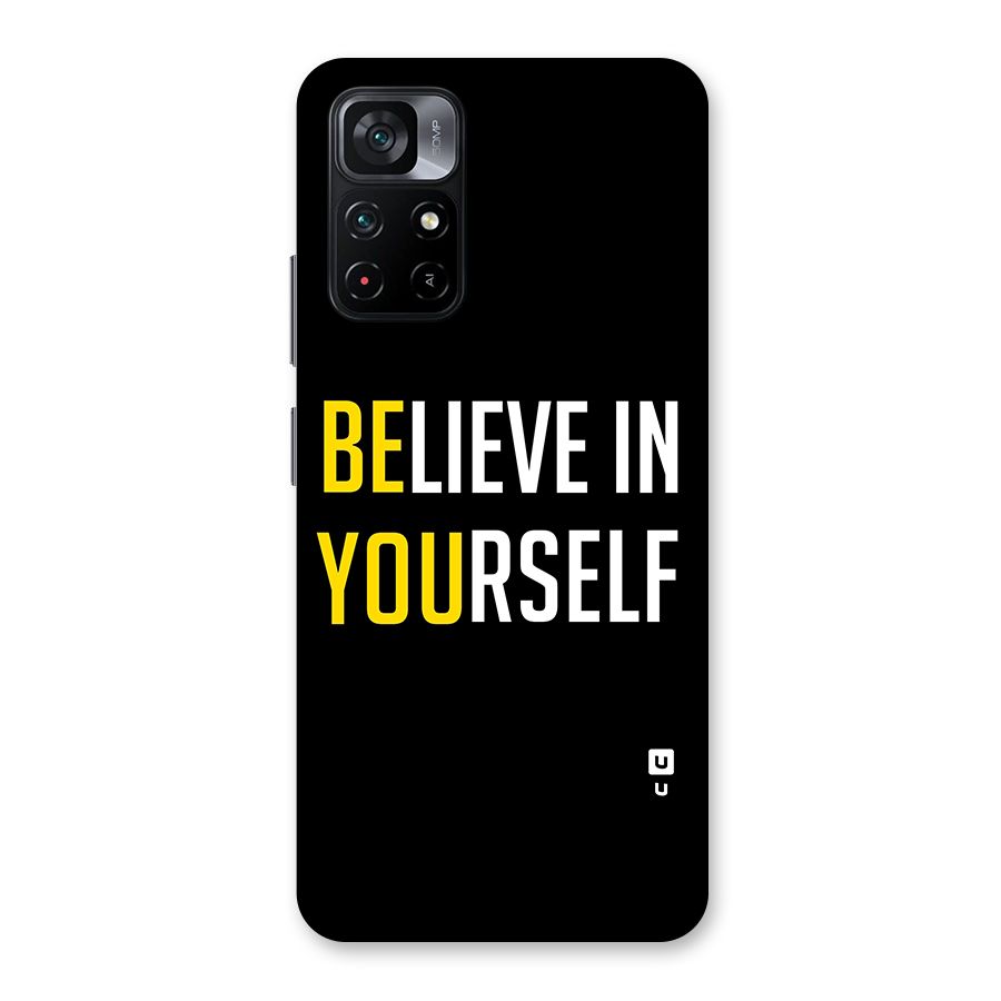 Believe In Yourself Black Back Case for Poco M4 Pro 5G