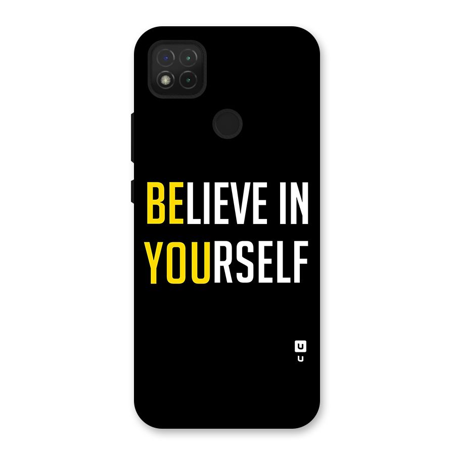 Believe In Yourself Black Back Case for Redmi 9 Activ