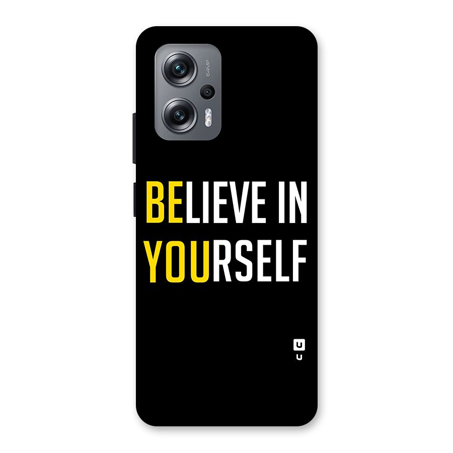 Believe In Yourself Black Back Case for Redmi K50i