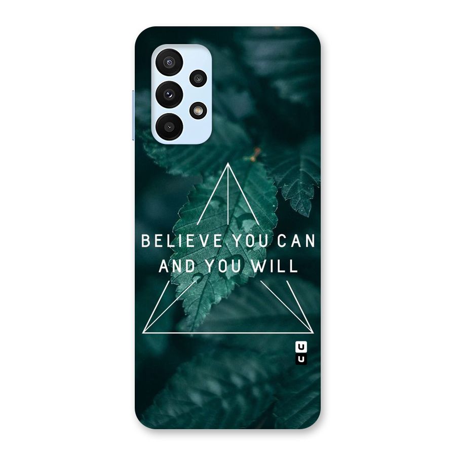 Believe You Can Motivation Back Case for Galaxy A23