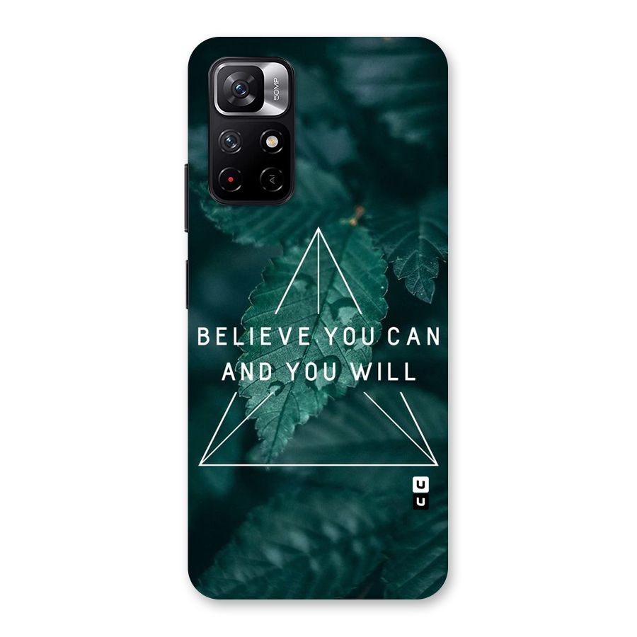 Believe You Can Motivation Back Case for Redmi Note 11T 5G