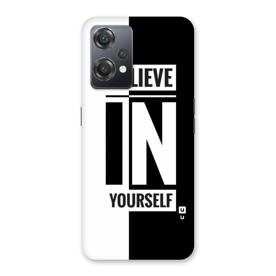 Believe Yourself Black Back Case for OnePlus Nord CE 2 Lite 5G