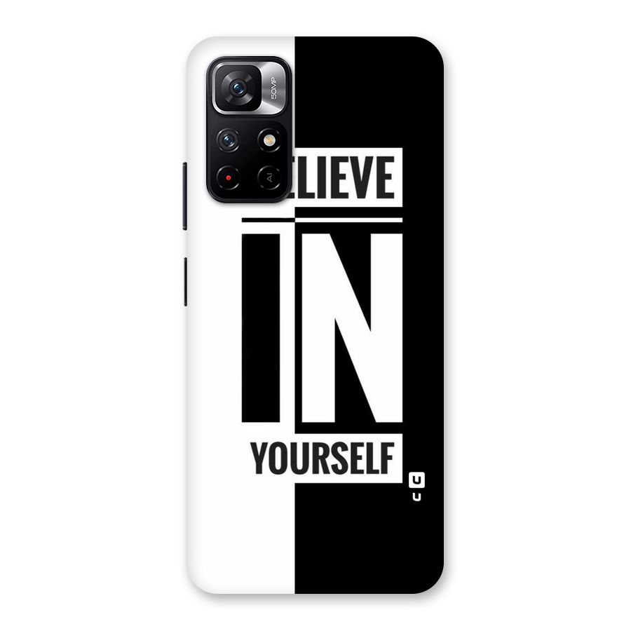 Believe Yourself Black Back Case for Redmi Note 11T 5G