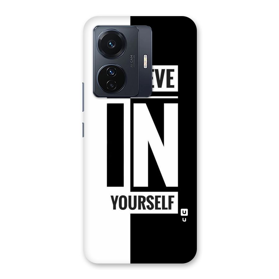 Believe Yourself Black Back Case for Vivo T1 Pro