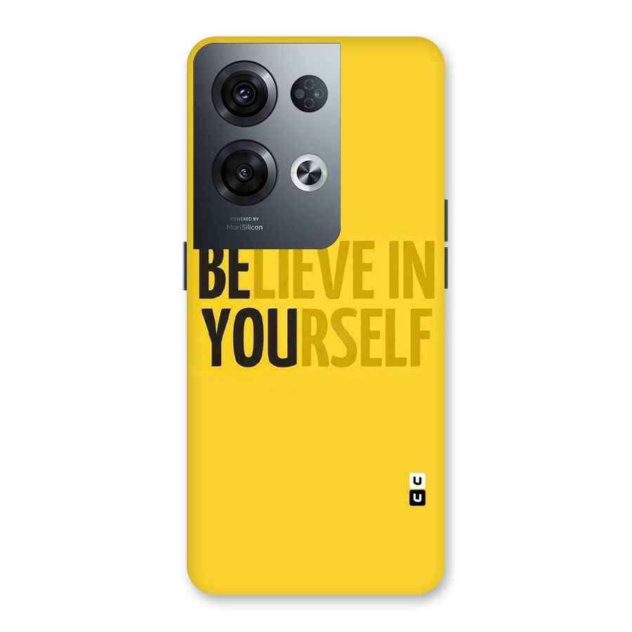 Believe Yourself Yellow Back Case for Oppo Reno8 Pro 5G