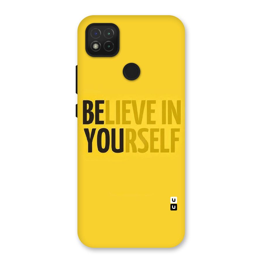 Believe Yourself Yellow Back Case for Redmi 9 Activ