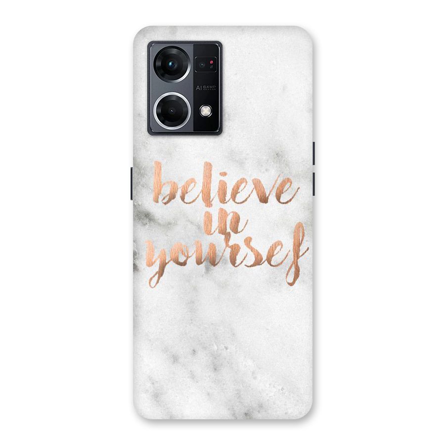 Believe in Yourself Glass Back Case for Oppo F21 Pro 5G