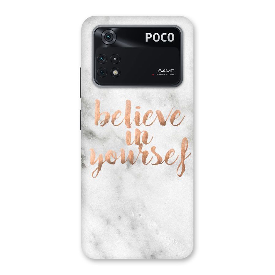 Believe in Yourself Back Case for Poco M4 Pro 4G