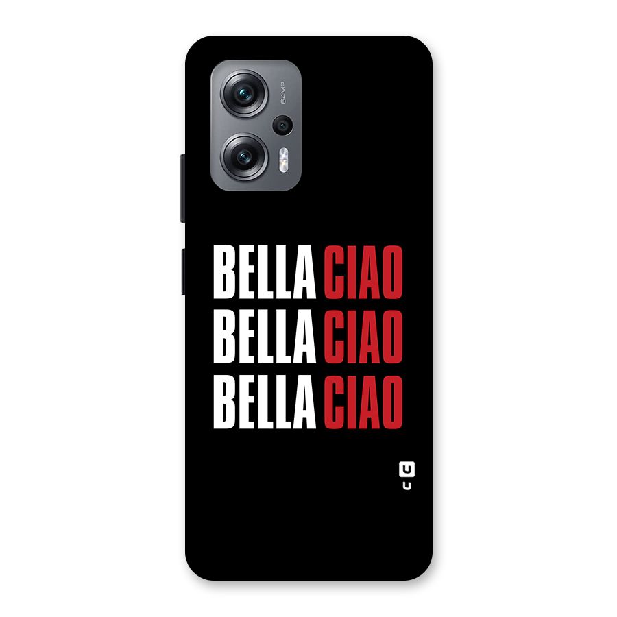 Bella Ciao Bella Ciao Bella Ciao Back Case for Redmi K50i