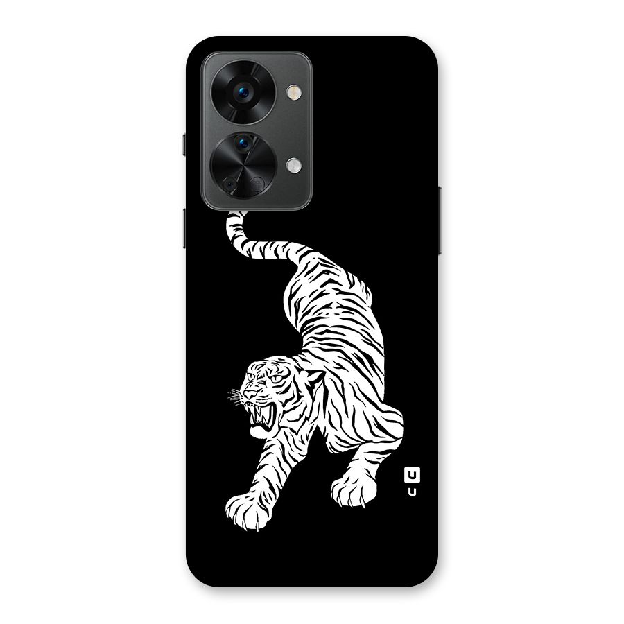 Bengal Tiger Stencil Art Back Case for OnePlus Nord 2T