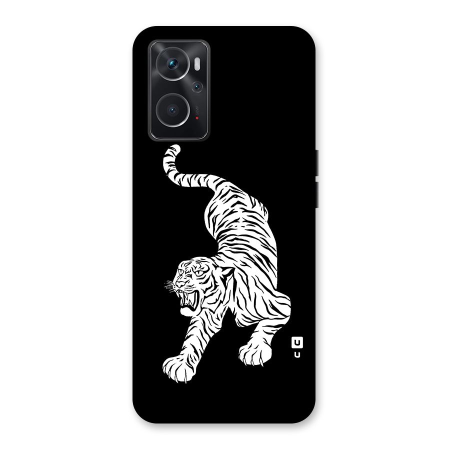 Bengal Tiger Stencil Art Back Case for Oppo K10 4G