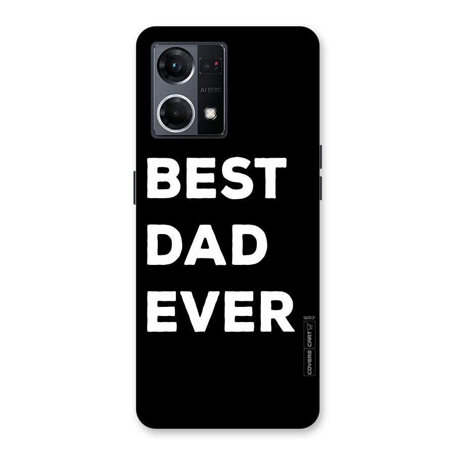 Best Dad Ever Glass Back Case for Oppo F21 Pro 5G