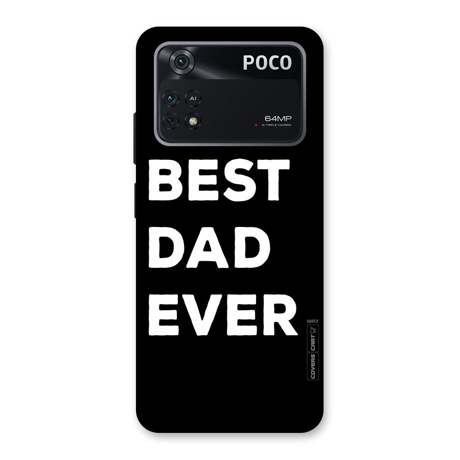 Best Dad Ever Back Case for Poco M4 Pro 4G