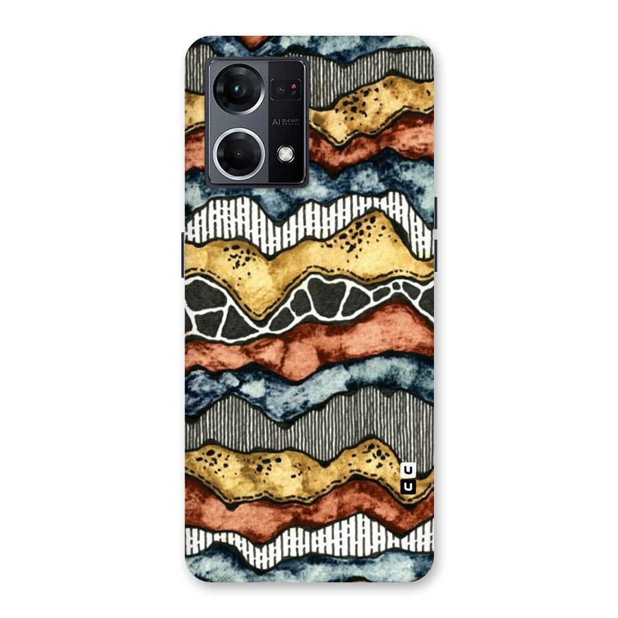 Best Texture Pattern Glass Back Case for Oppo F21 Pro 5G