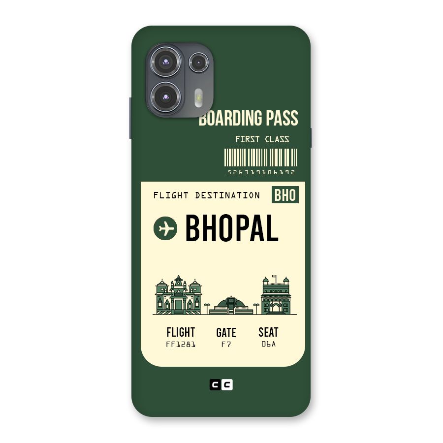 Bhopal Boarding Pass Back Case for Motorola Edge 20 Fusion