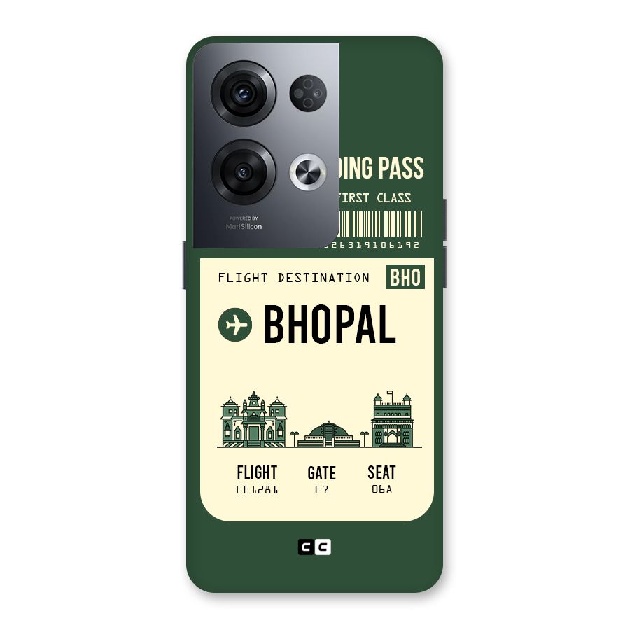 Bhopal Boarding Pass Back Case for Oppo Reno8 Pro 5G