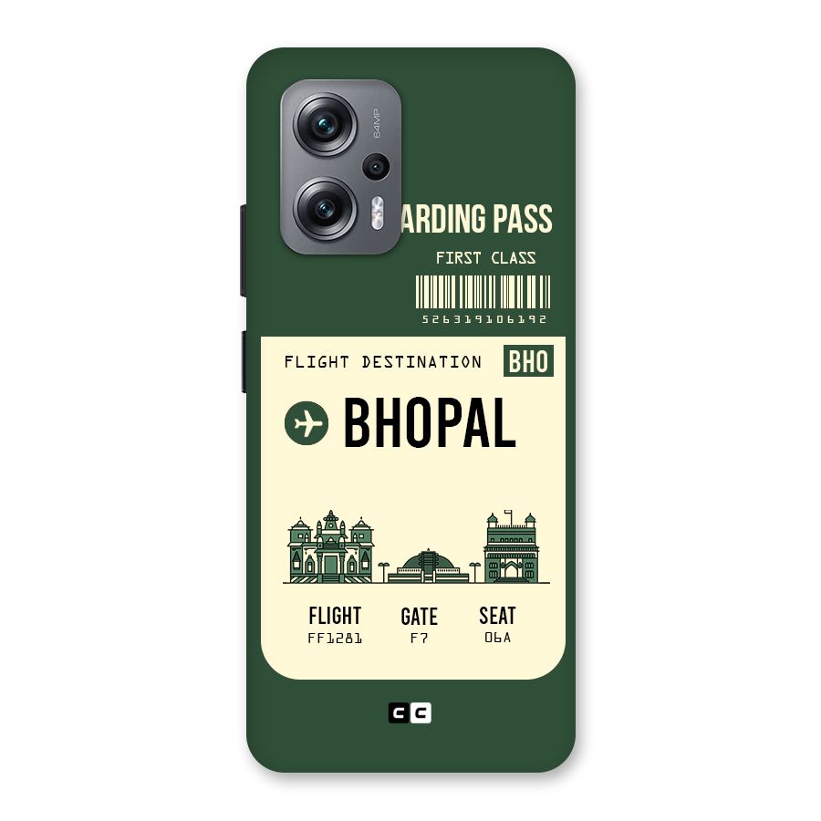 Bhopal Boarding Pass Back Case for Redmi K50i