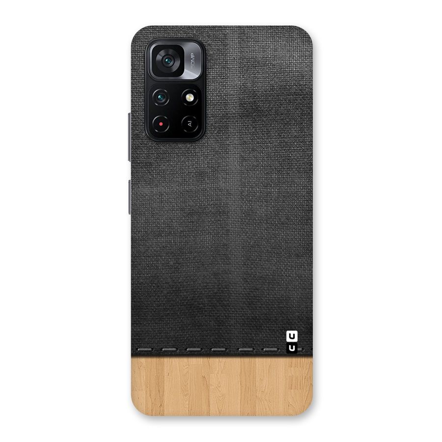 Bicolor Wood Texture Back Case for Poco M4 Pro 5G