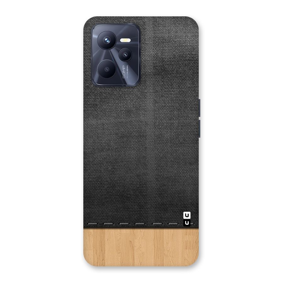 Bicolor Wood Texture Back Case for Realme C35