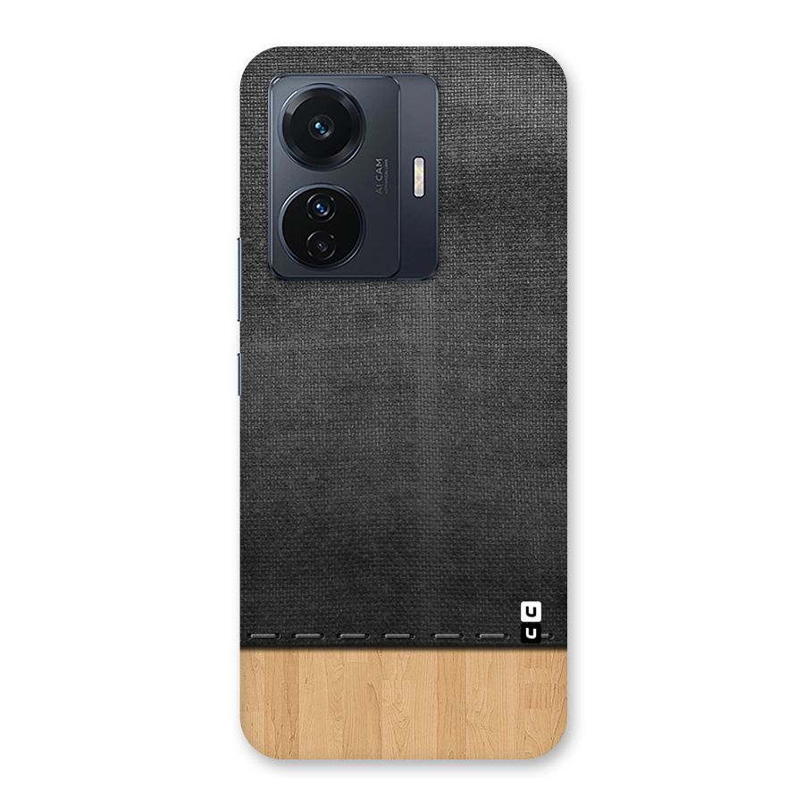 Bicolor Wood Texture Back Case for Vivo T1 Pro