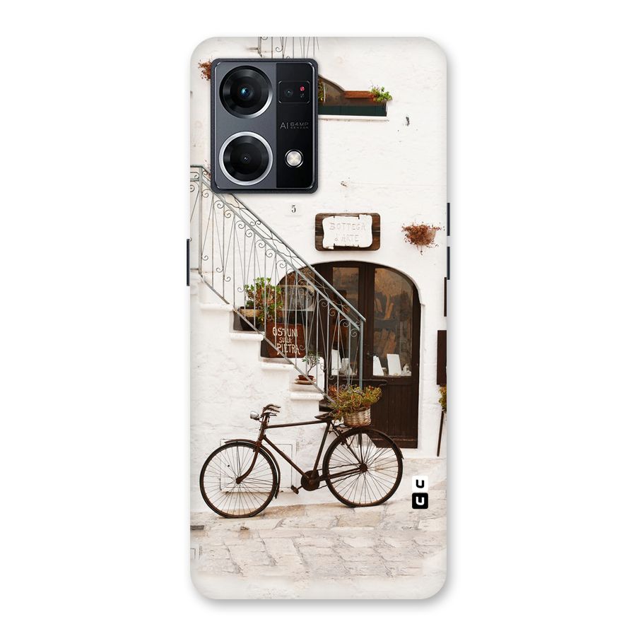 Bicycle Wall Glass Back Case for Oppo F21 Pro 5G
