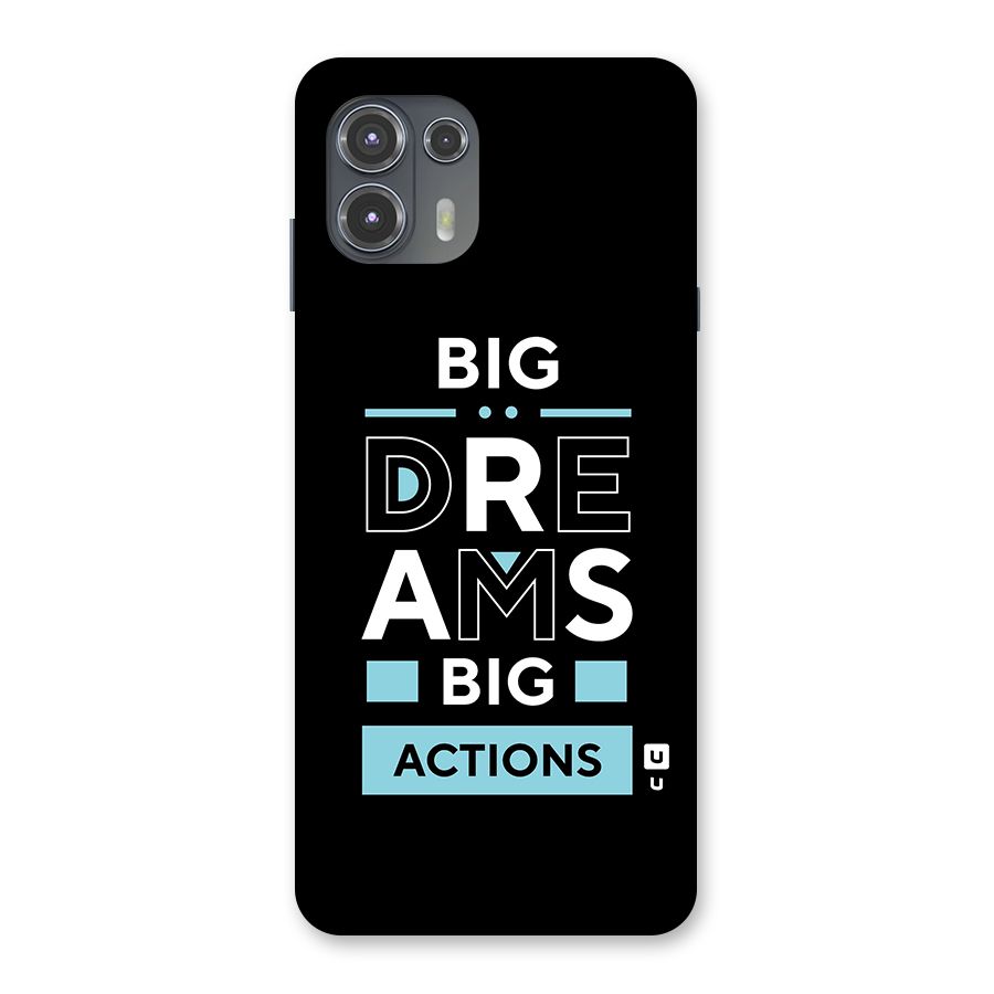 Big Dreams Big Actions Back Case for Motorola Edge 20 Fusion