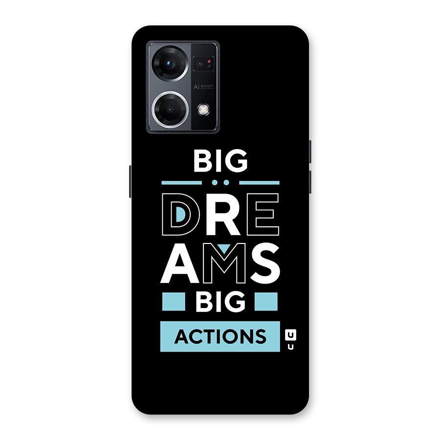 Big Dreams Big Actions Glass Back Case for Oppo F21 Pro 5G