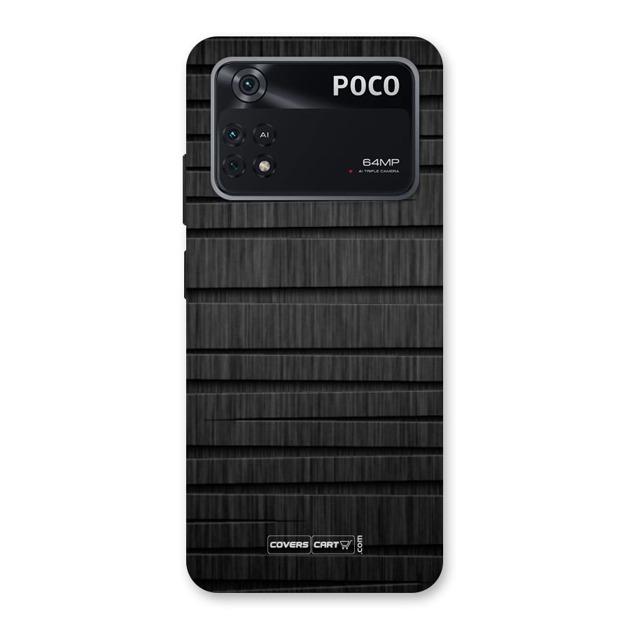 Black Abstract Back Case for Poco M4 Pro 4G