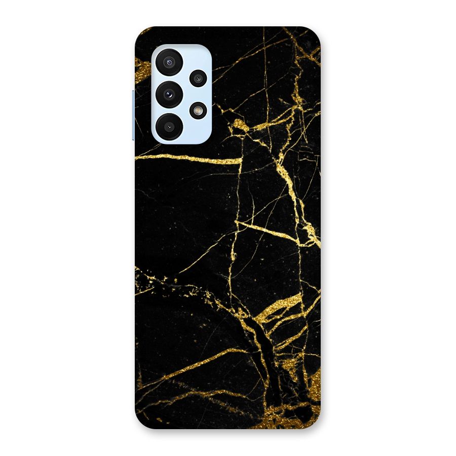 Black And Gold Design Back Case for Galaxy A23