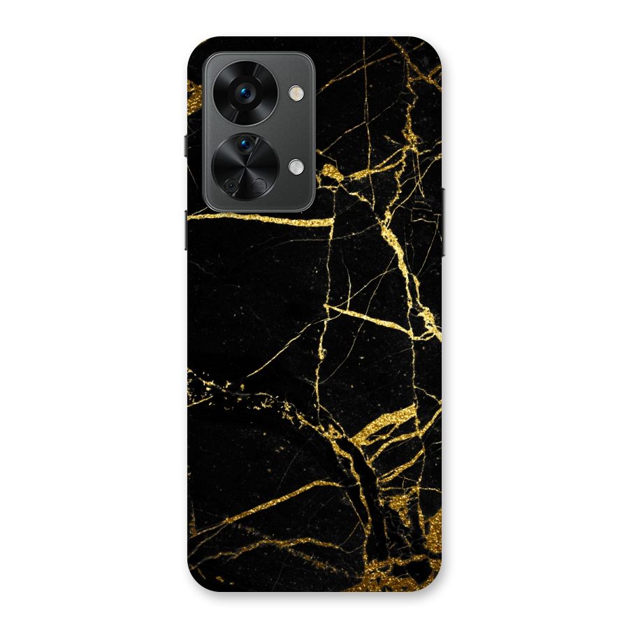 Black And Gold Design Back Case for OnePlus Nord 2T