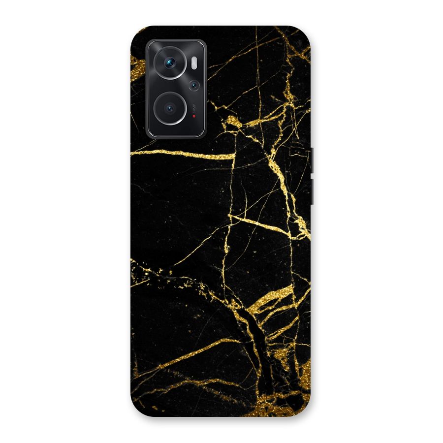 Black And Gold Design Back Case for Oppo K10 4G