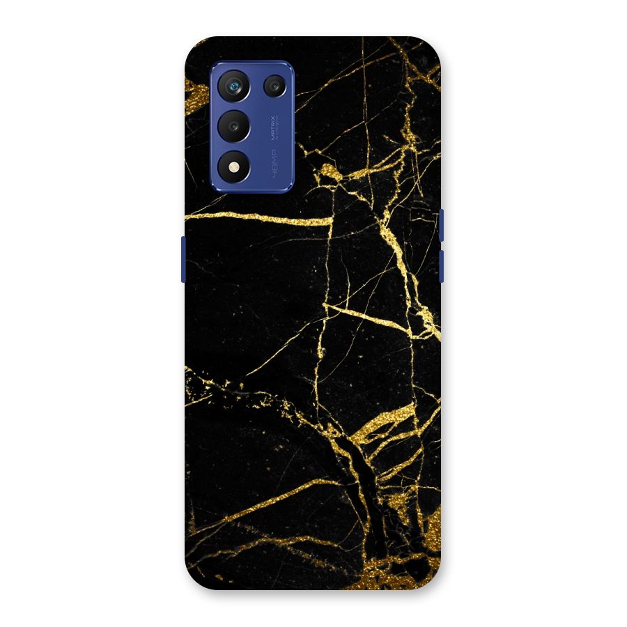 Black And Gold Design Back Case for Realme 9 5G Speed