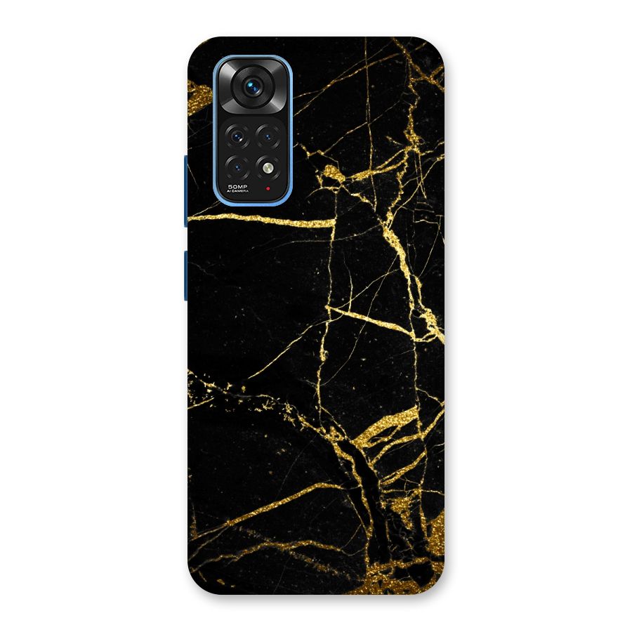Black And Gold Design Back Case for Redmi Note 11S