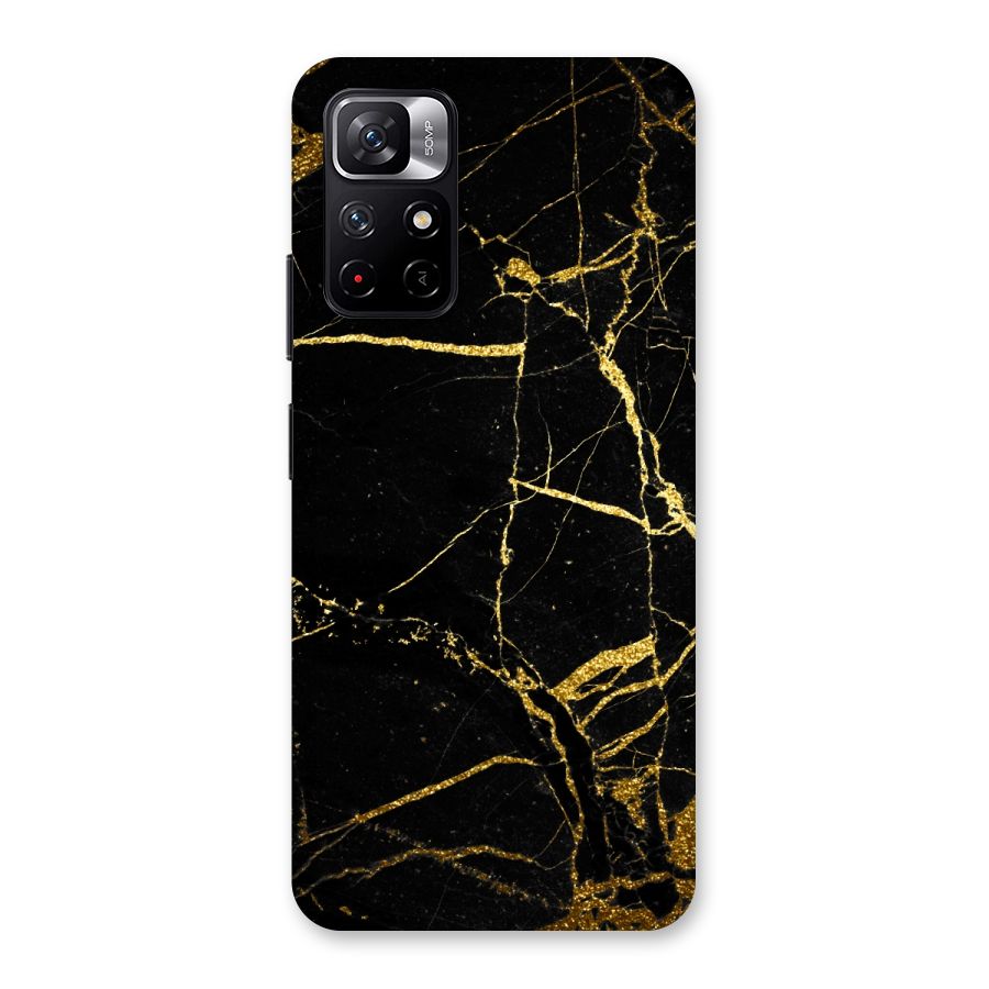 Black And Gold Design Back Case for Redmi Note 11T 5G