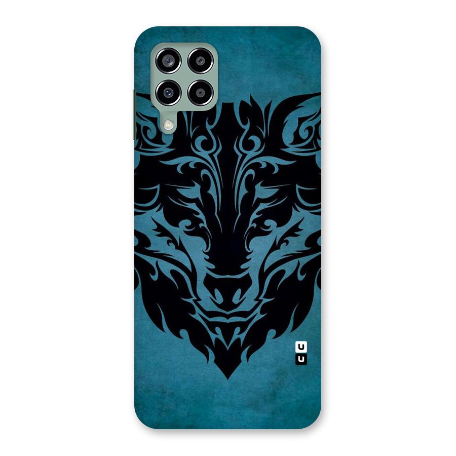 Black Artistic Wolf Back Case for Galaxy M33