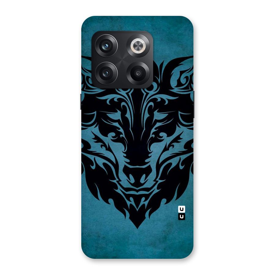 Black Artistic Wolf Back Case for OnePlus 10T