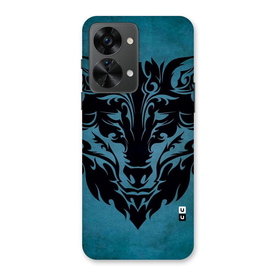 Black Artistic Wolf Back Case for OnePlus Nord 2T
