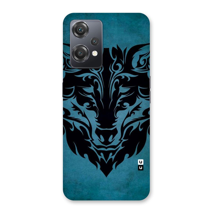 Black Artistic Wolf Back Case for OnePlus Nord CE 2 Lite 5G