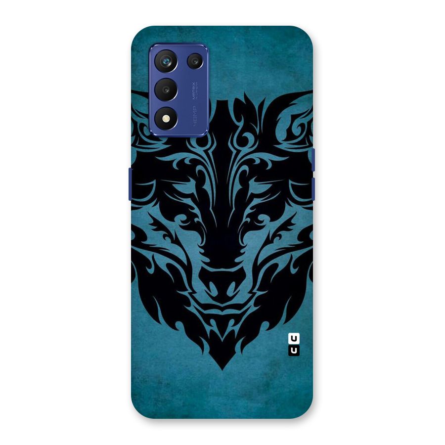 Black Artistic Wolf Back Case for Realme 9 5G Speed