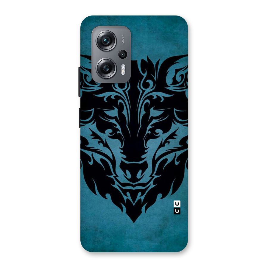 Black Artistic Wolf Back Case for Redmi K50i