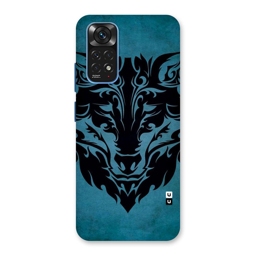 Black Artistic Wolf Back Case for Redmi Note 11S