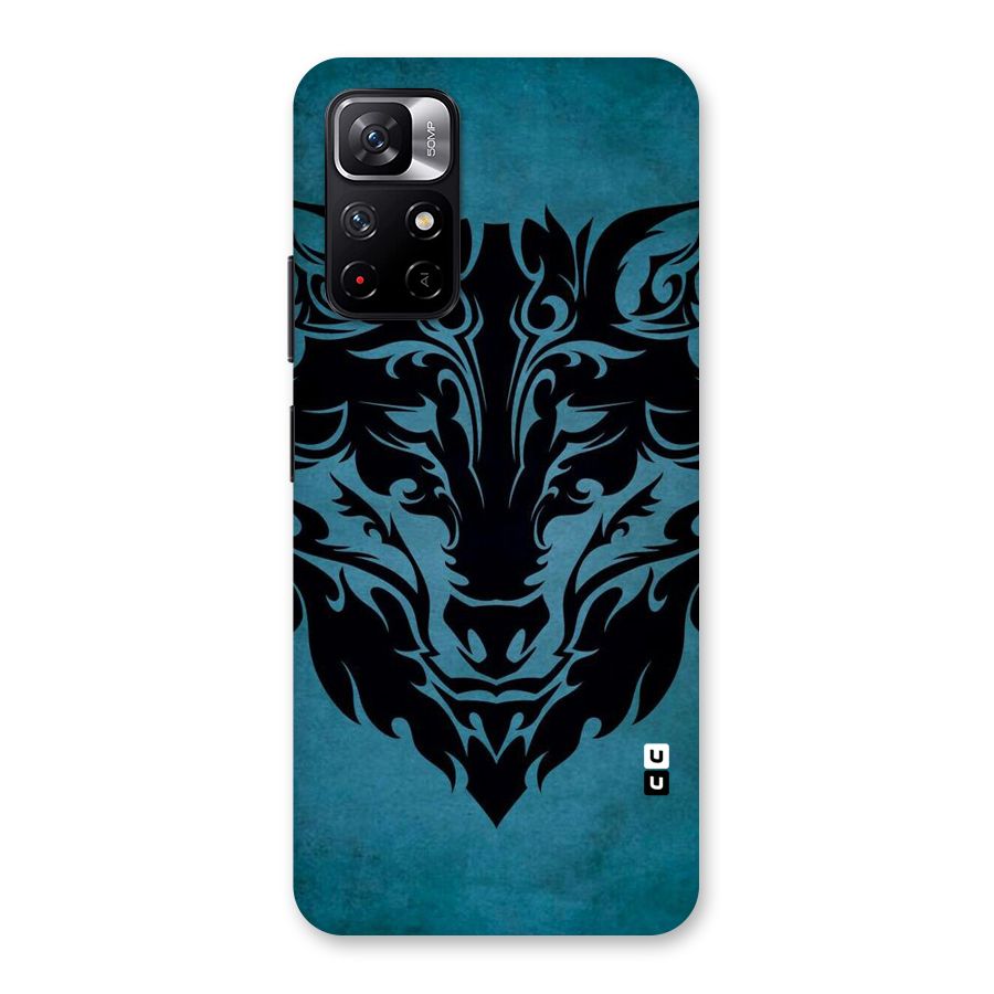 Black Artistic Wolf Back Case for Redmi Note 11T 5G