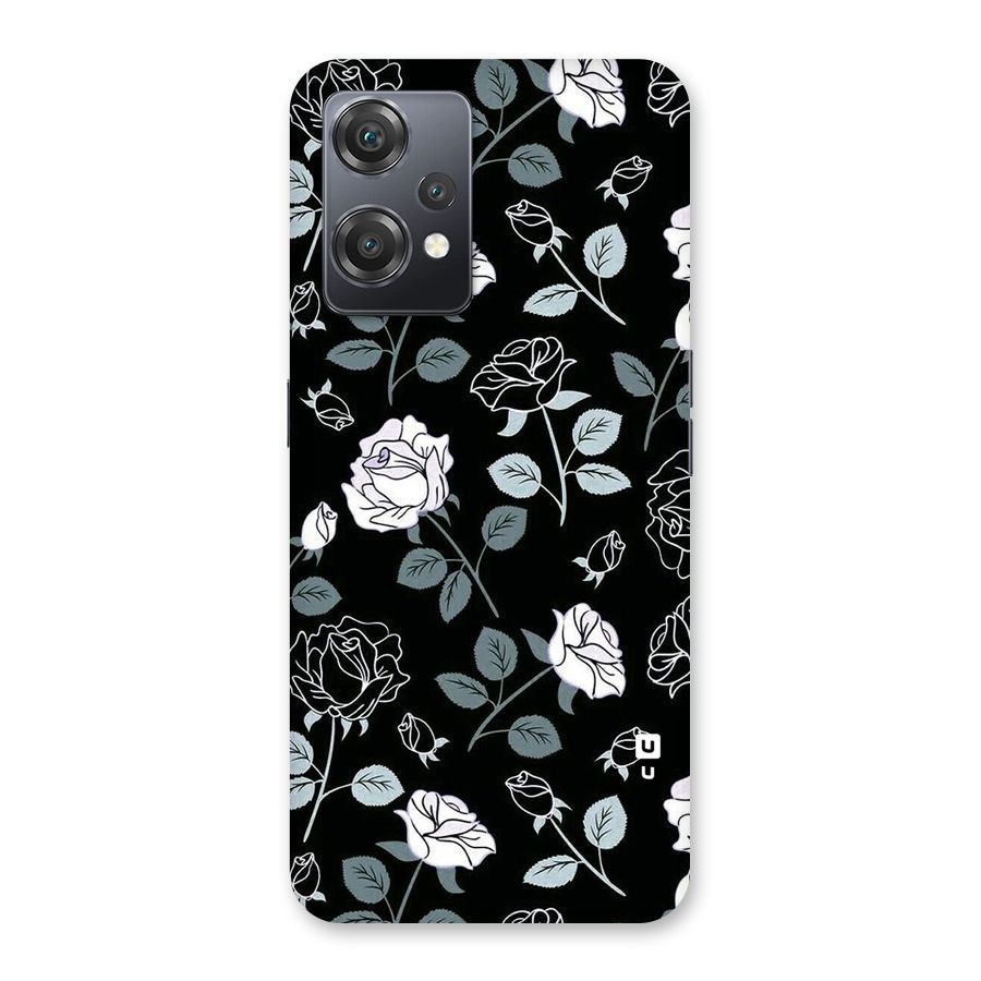 Black Artsy Bloom Back Case for OnePlus Nord CE 2 Lite 5G