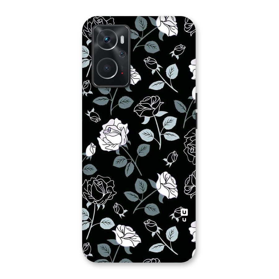 Black Artsy Bloom Back Case for Oppo K10 4G