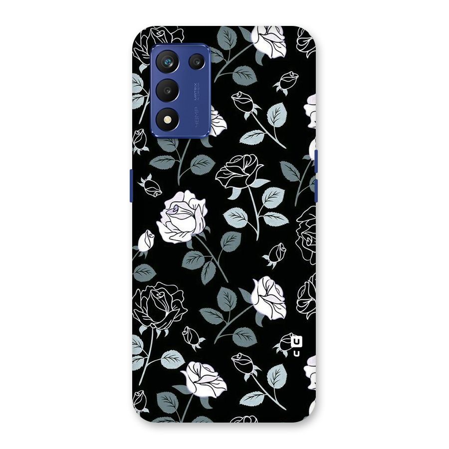 Black Artsy Bloom Back Case for Realme 9 5G Speed