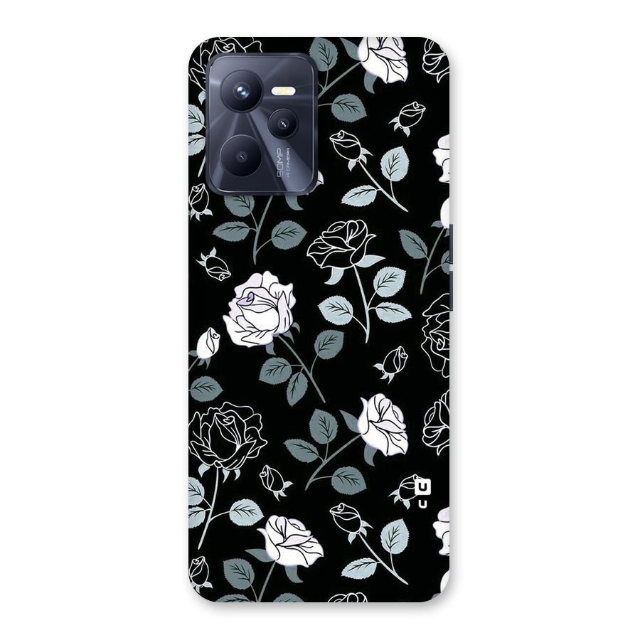 Black Artsy Bloom Back Case for Realme C35